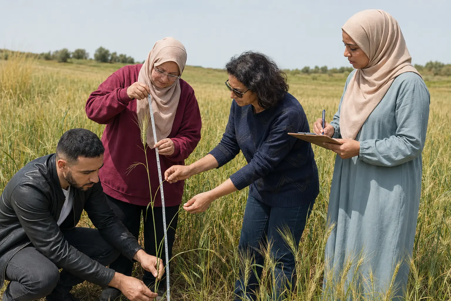 Relevé collectif des mesures agronomiques au champ